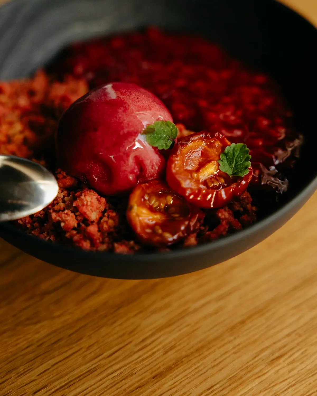 Cheesecake răsturnat cu zmeură